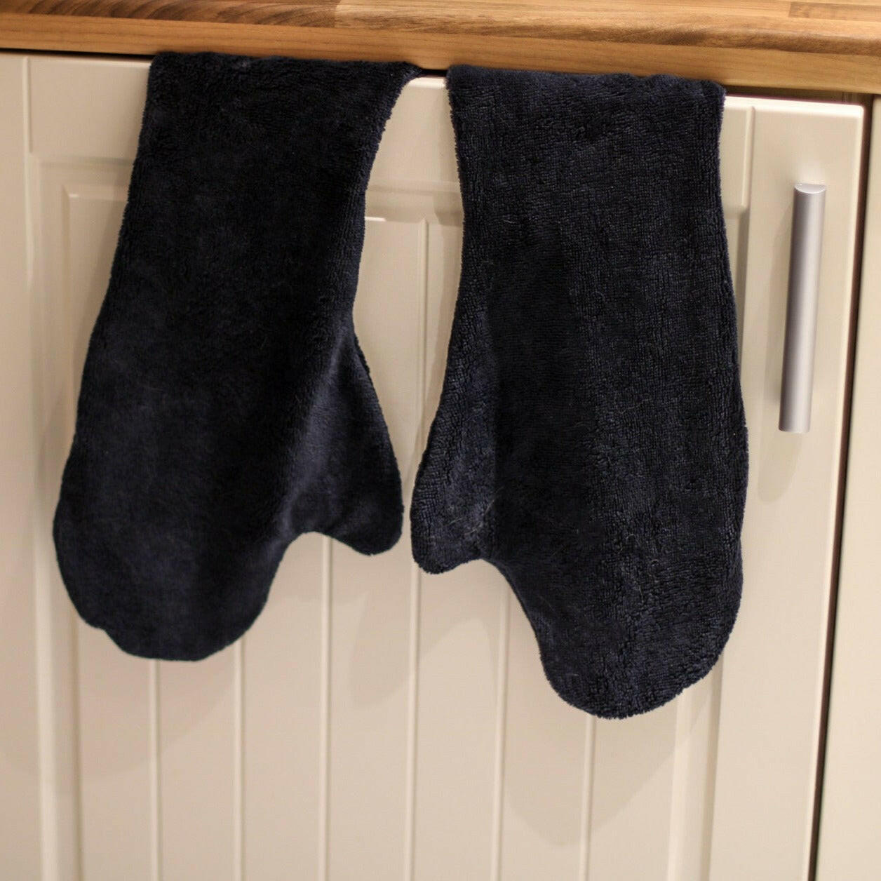 Luxury Bamboo Dog Drying Mittens - Hugo and Ted