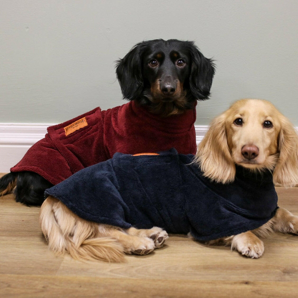 Luxury Bamboo Dog Drying Robe - Hugo and Ted