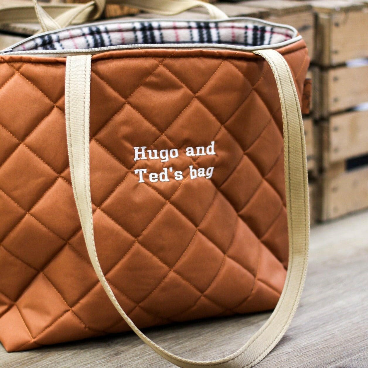 Personalised Zip Tote Bag - Hugo and Ted