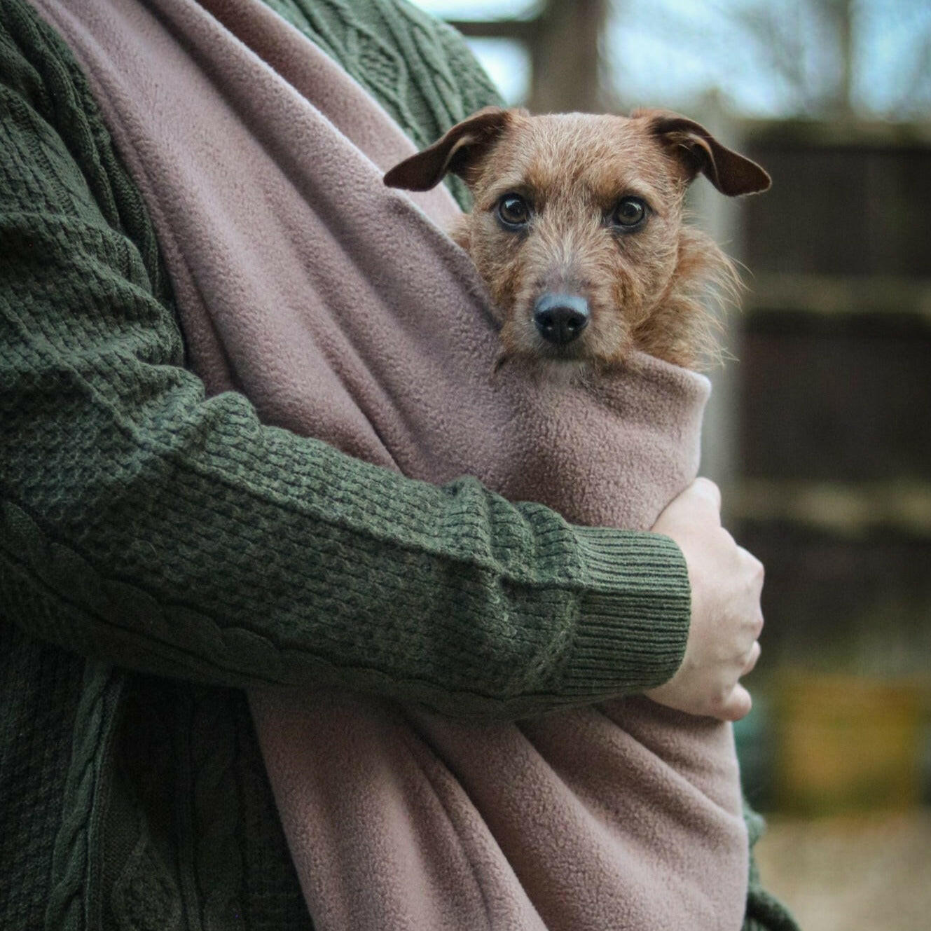 Plain Fleece Dog Slings The Best Way To Carry Your Pet Hugo and Ted